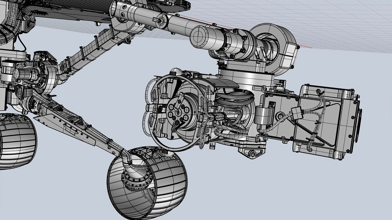 Mars Rover 3D robotic arm