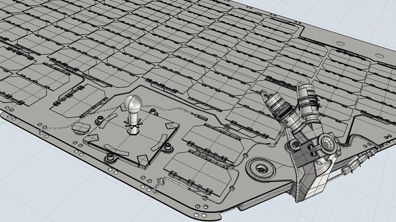 Mars Rover 3D calibration target and sundial